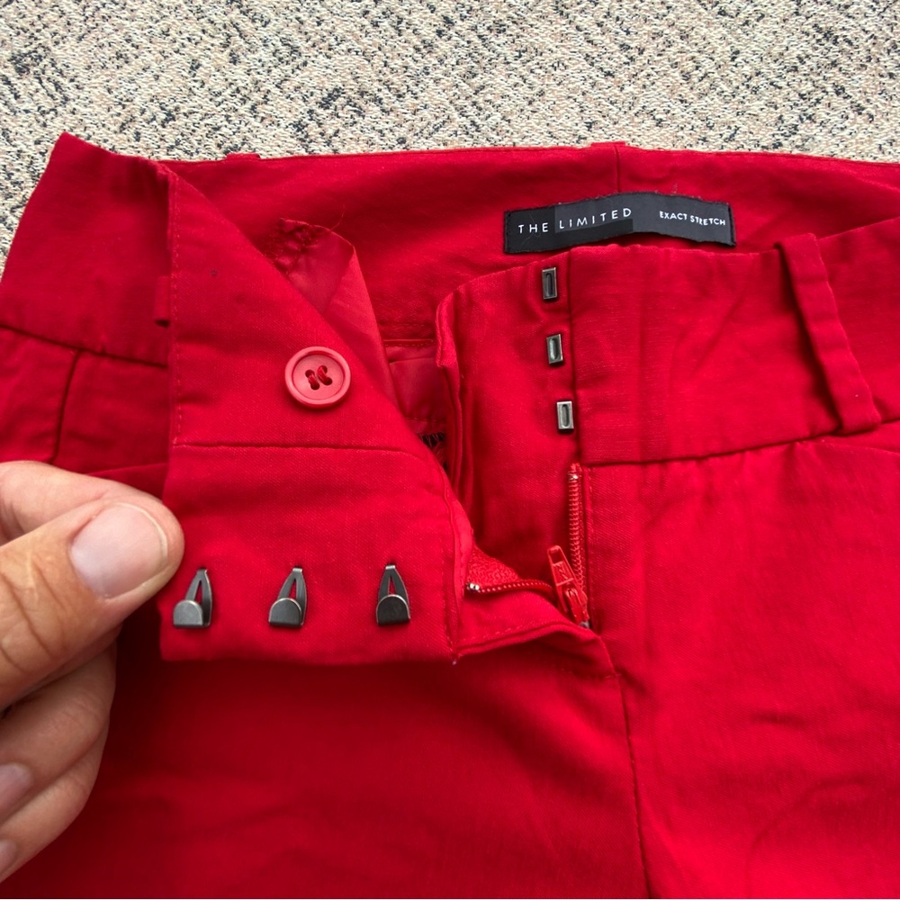 The Limited Exact Stretch Red Skinny Ankle Pant size 0 - Picture 2 of 11